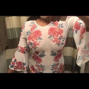 Floral bodysuit